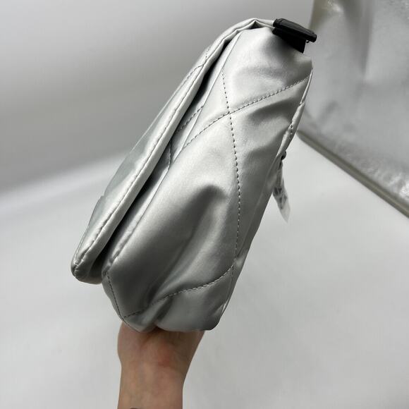 Shawn Killinger x IHKWIP Knotted Shoulder Bag w Crossbody Strap Metallic Silver - Picture 9 of 16